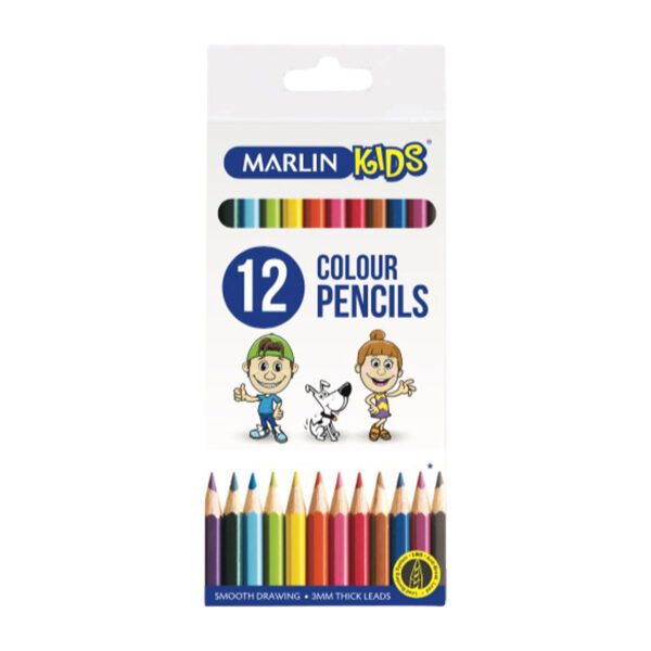 Marlin Kids colour pencils 12's long
