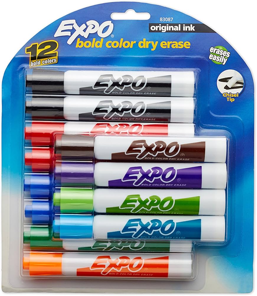 Dry Erase Markers - 12 Pack